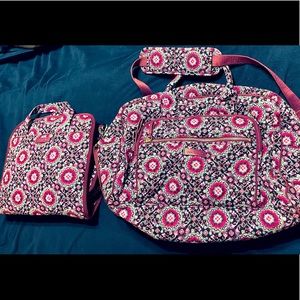 Vera Bradley Lilac Medallion iconic set. EUC. Willing to split. Make an offer!